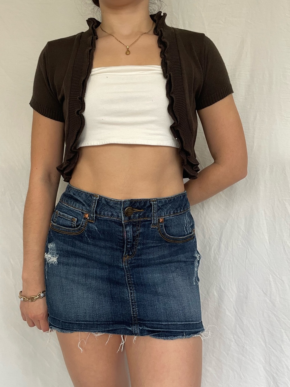 Vintage Chocolate Brown Bolero
